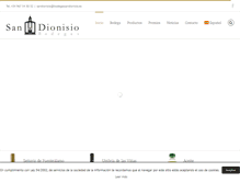Tablet Screenshot of bodegassandionisio.com